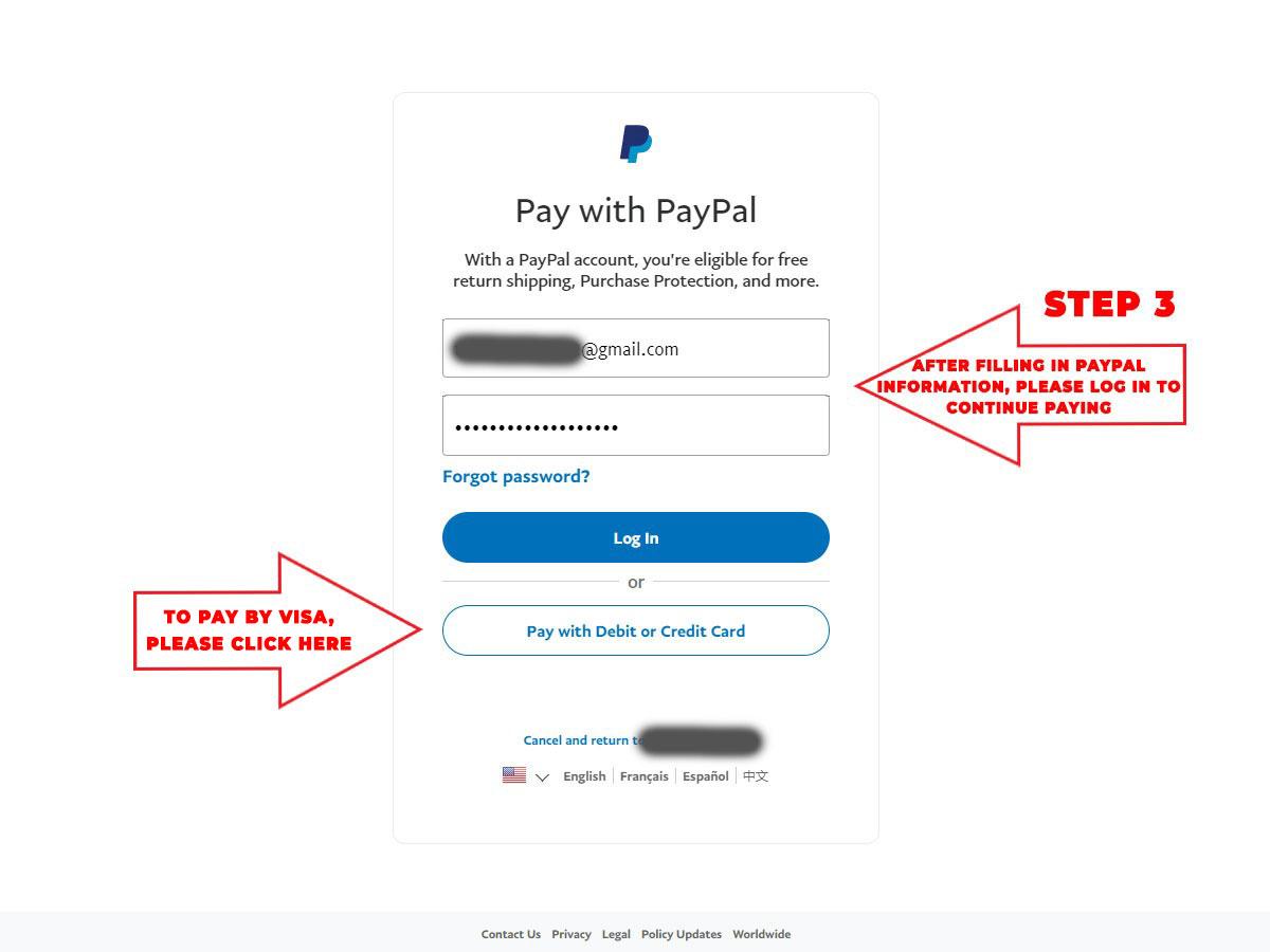 Submit transaction hash for confirmation