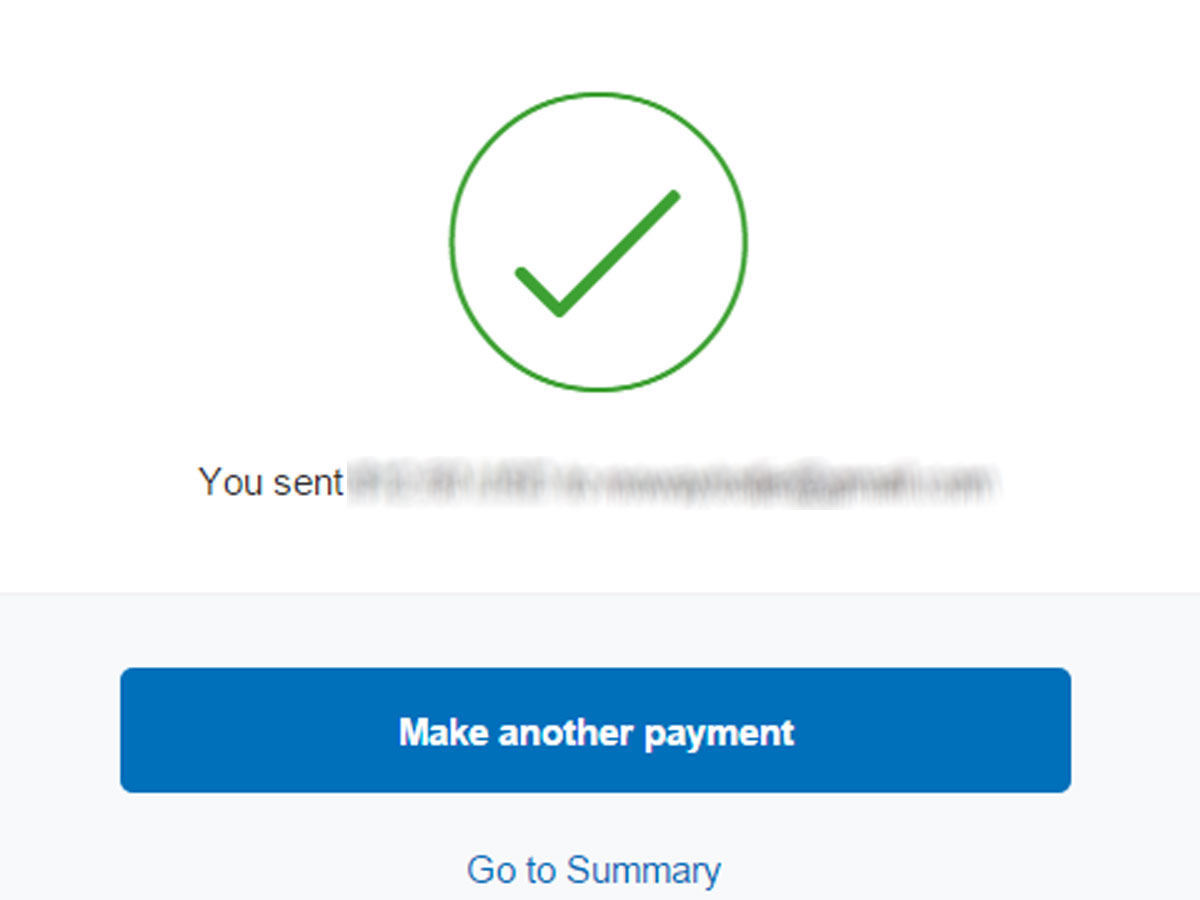 Successful payment and VIP account access