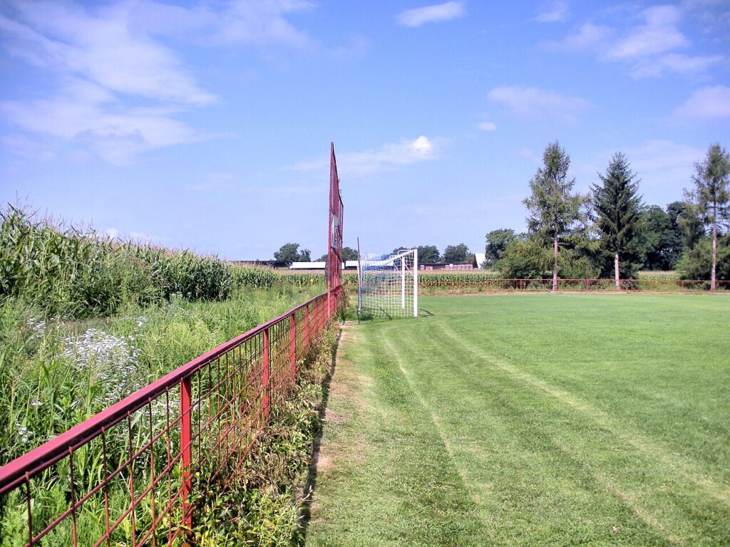 stadium (football pitch or sports field) „Nogometno igralište Trnoc“ of the Croatian football club NK Podturen on the street “Školska”, which branches off from the street “Čakovečka”