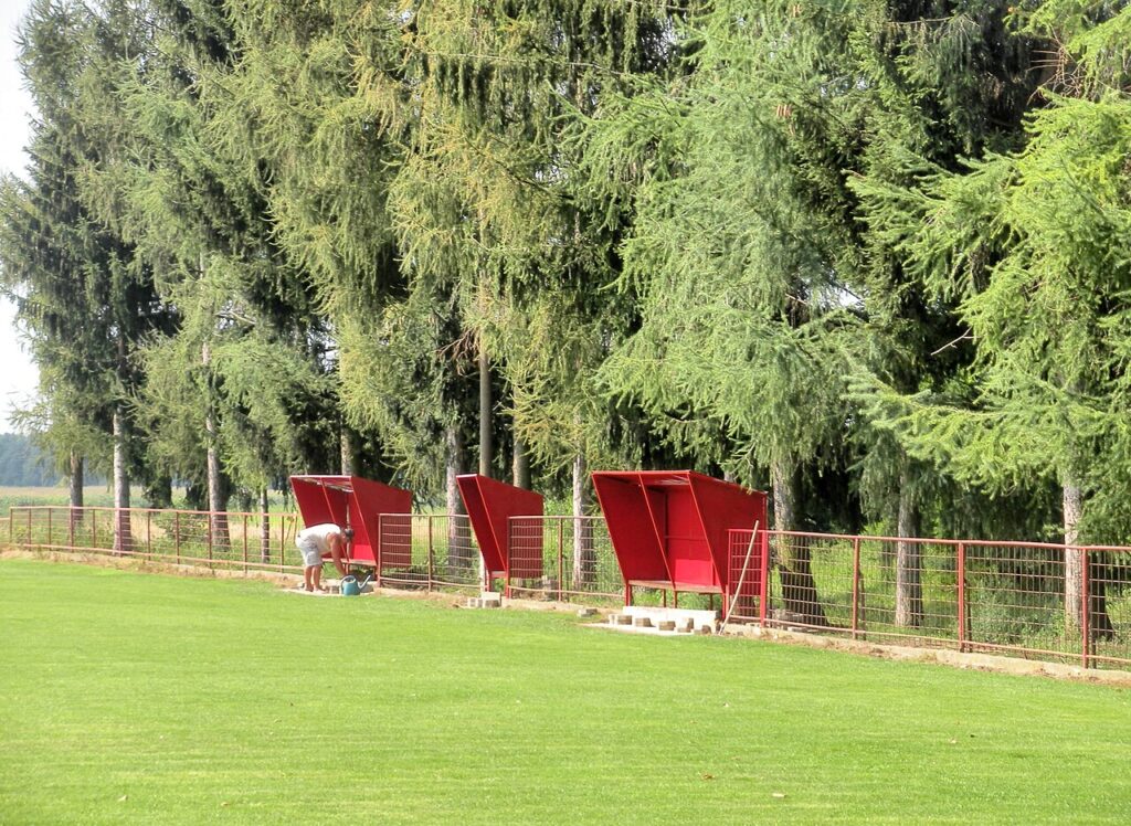 The D'Alembert System: Does It Work for Football? 2 The long side o with the dugouts of the stadium (football pitch or sports field) „Nogometno igralište Trnoc“ of the Croatian football club NK Podturen on the street “Školska”, which branches off from the street “Čakovečk